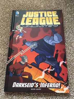 DC Comics Justice League Unlimited Hardcover - Red, Yellow, Blue, Black
